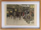 Snowed up on christmas eve by Cecil Aldin, Lithographie en couleurs, sold Nov 2025