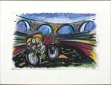 Sans titre by Roberto Mangou, 1986, Pastel à l'huile sur papier, sold Dec 2018