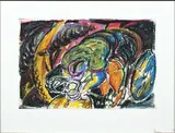 Sans titre by Roberto Mangou, 1986, Pastel à l'huile sur papier, sold Dec 2018