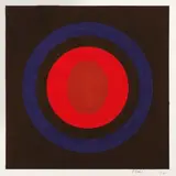 Composition aux cercles by Victor Noel, 1967, Gouache sur papier, sold Dec 2018
