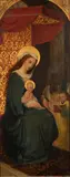 Vierge à l'enfant et anges musiciens by Jean Van der Plaetsen, Panneau, sold Nov 2018