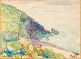 Collioure by Jean Misceslas Peske, Aquarelle sur papier, sold Nov 2018