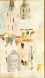 Cathédrale by Pierre Garcia-Fons, Aquarelle sur papier, sold Nov 2018