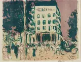Les boulevards en 1900 by Pierre Bonnard, Lithographie en couleurs, sold Nov 2018