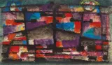 Composition by Alfred Manessier, 1948, Gouache sur papier, sold Nov 2018