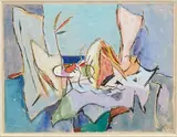 Etude pour la méditerranée, circa 1947 by Geer van Velde, Gouache sur papier, sold Nov 2018