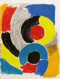 Abstraction by Sonia Delaunay, 1970, Gouache sur papier, sold Nov 2018