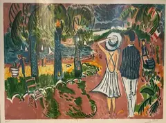 La croisette by Jean Claude Picot, Lithographie, sold Sep 2022