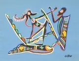 Sans titre by Marcel Gotène, Gouache signée en bas à droite, sold May 2018