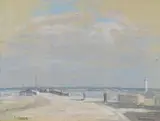 Bord de mer à Hontfleur by Eugène Boudin, Pastel signé et monogrammé en bas à gauche, sold Mar 2018