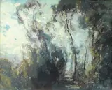 L'éclaircie by François Cachoud, Pastel signé en bas à droite, sold Mar 2018