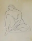 Nu by André Lhote, Crayon signé en bas à droite, sold Mar 2018
