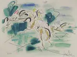 Saut d'obstacle by Gen Paul, Lithographie signée en bas à droite, justifiée, sold Mar 2018