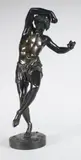 Danseur napolitain by Francisque Joseph Duret, Epreuve en bronze à patine brun nuancé, sold Mar 2018