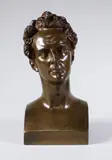 Buste de LAMARTINE by David d'Angers, Epreuve en bronze à patine brun foncé, sold Dec 2017