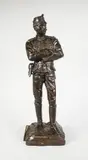 Quand vous voudrez by Charles Anfrie, Bronze à patine brun nuancé, sold Dec 2017
