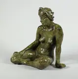 Rachel by Marie-Josèphe Bourron, Epreuve en bronze à patine brun nuancé vert, sold Dec 2017
