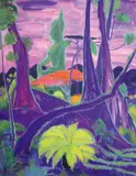 Bouddha dans la forêt Laos by André Maire, 1954, Gouache sur papier signé et daté, sold Dec 2017