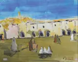 Ghardaia by Henry Pontoy, 1933, Aquarelle, sold Dec 2017