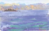Dans le golfe d'Akaba by Charles Fouqueray, 1918, Aquarelle gouache signée, sold Dec 2017