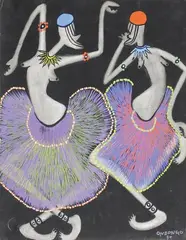Danseuse by Nicolas Ondongo, 1975, Gouache sur papier signé et daté, sold Dec 2017
