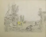 La discussion au piano by Jules Pascin, Encre et aquarelle sur papier signé en bas au centre, sold Oct 2017