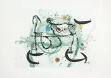 L'ÉCARTELÉ » 1970 by Joan Miró, Eau-forte et aquatinte en couleurs, carborundum, sold Nov 2010