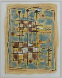 Composition by Roger Bissière, Lithographie sur papier, sold Sep 2025