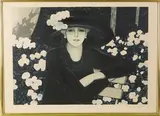 Portrait sur fond bleu by Jean-Pierre Cassigneul, Lithographie sur papier, sold Sep 2025