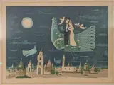 Mots bleus by Raymont Peynet, Lithographie sur papier, sold Sep 2025