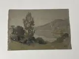 Paysage lacustre by Henri Zuber, Aquarelle, sold Sep 2025