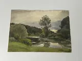 Le vieux Doubs à Orchamps by Henri Zuber, Aquarelle, sold Sep 2025