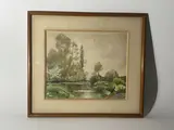 Paysage lacustre by Henri Zuber, Aquarelle, sold Sep 2025