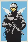 Flying Copper by Banksy, screenprint on paper, sold Oct 2023