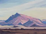 Erongo Mountain, Namib Desert, S.W. Africa by Jacobus Hendrik Pierneef, oil on board, sold Oct 2023