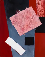 Wood in Square by Katherine Porter, oil on wood, sold Oct 2023