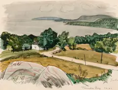 Thunder Bay by Jack Bush, 1941, watercolour and pencil on paper, sold Oct 2023
