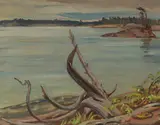 Georgian Bay by A. Y. Jackson, oil on board, sold Oct 2023