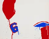 Mondou by Serge Lemoyne, 1977, colour serigraph, sold Sep 2023