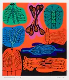 Embranchement by Alfred Pellan, 1973, colour serigraph on paper, sold Sep 2023