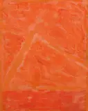 Turns Red by Françoise Sullivan, acrylic on canvas, sold Sep 2023