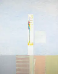 St. Andrews Hill Tangier by David Bolduc, oil on canvas, sold Sep 2023