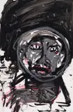Face by John Scott, 1995, mixed media on paper, sold Sep 2023