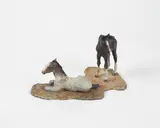 Poulain Pool by Joseph Hector Yvon Fafard, 2001, bronze sculpture with patina, sold Sep 2023