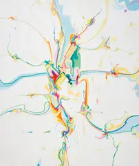 For Ralph by Alex Janvier, 1988, acrylic on canvas, sold Aug 2023
