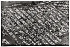 Parking lot, San Francisco base ball stadium by Ed van der Elsken, 1960, Vintage. Silbergelatineabzug, sold Nov 2007