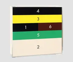 1 bis 6 by Thomas Locher, 1995, Astralon auf Holz, sold Jun 2013