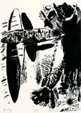 Der Flug by Neo Rauch, 1989, Lithographie auf Papier, sold Nov 2011