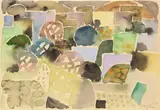 Frühling by Eduard Bargheer, 1964, Aquarell auf chamoisfarbenem Bütten (Wz: LA BRIGLIA), sold Dec 2012