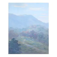 Mountain Landscape, Tryon, North Carolina by Louis Rowell, Oil on Masonite, sold Sep 2025
